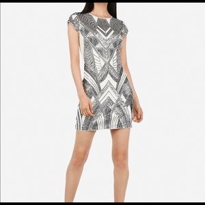 Express Cap Slv Sequin Mini (NWT)